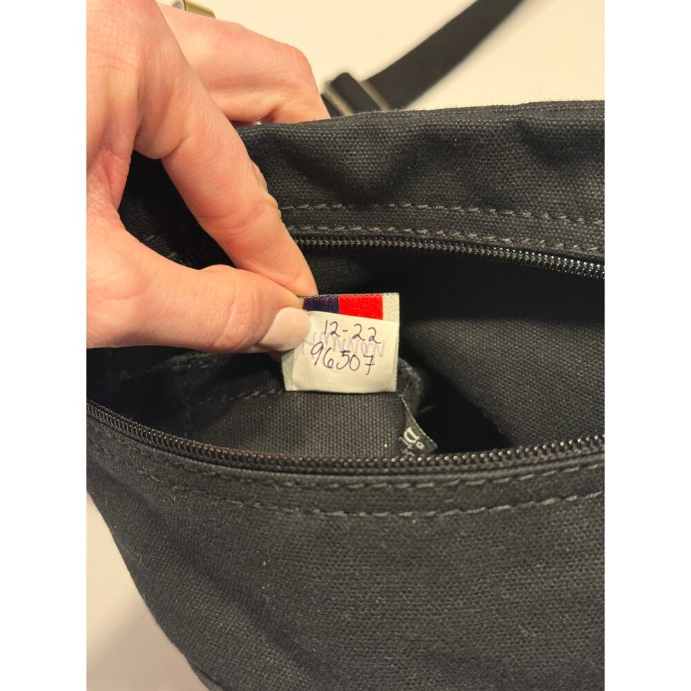 Duluth Pack Black Canvas Traverse Crossbody Bag Made in USA Handcrafted MN - Picture 5 of 6